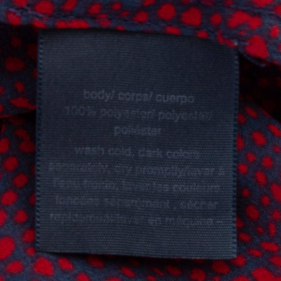 Tommy Hilfiger Roll Tab Sleeve Sheer Blouse - Picture 7 of 8